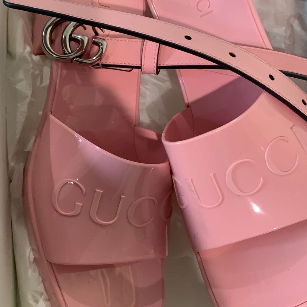Gucci Pastel Pink Mules